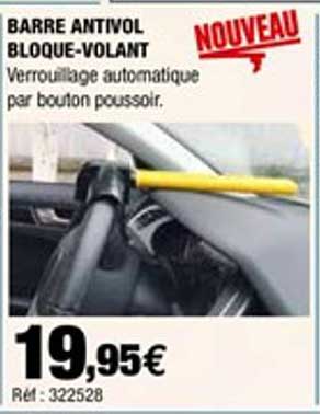 barre antivol bloque volant