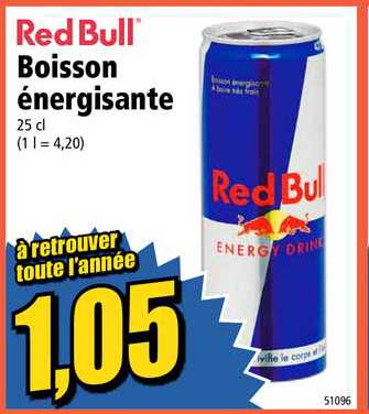 Boisson énergisante Red Bull