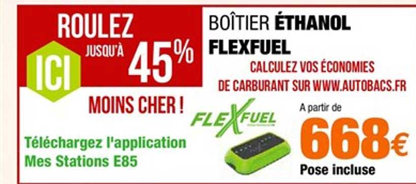 boîtier éthanol flexfuel