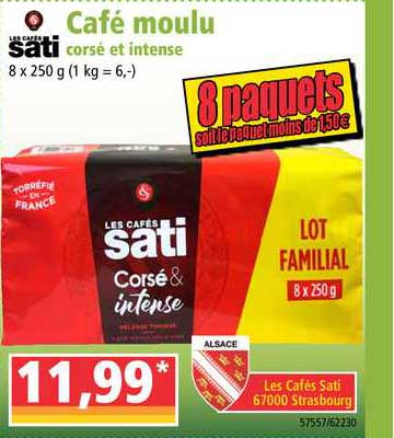 Café Moulu Les Cafés Sati