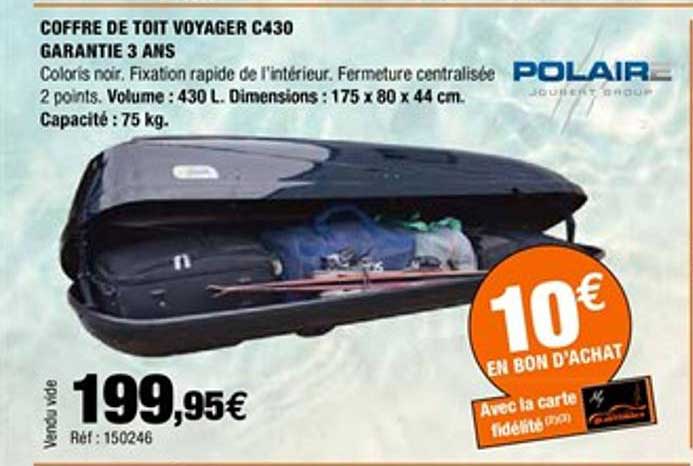 coffre de toit voyageur c430 polaire