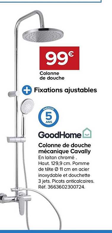 Colonne De Douche Mécanique Cavally Goodhome