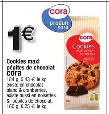 Cookies Maxi Pépites De Chocolat Cora