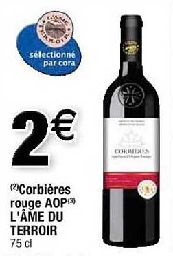 corbières rouge aop l âme du terroir