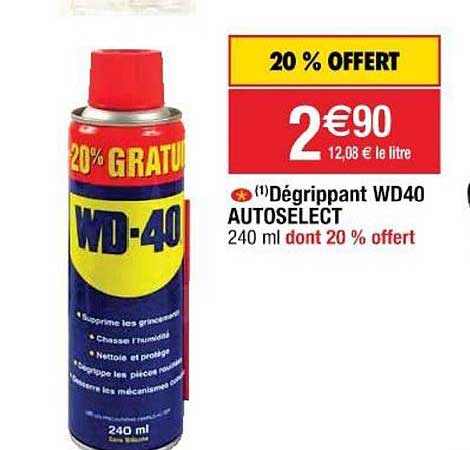 dégrippant wd40 autoselect