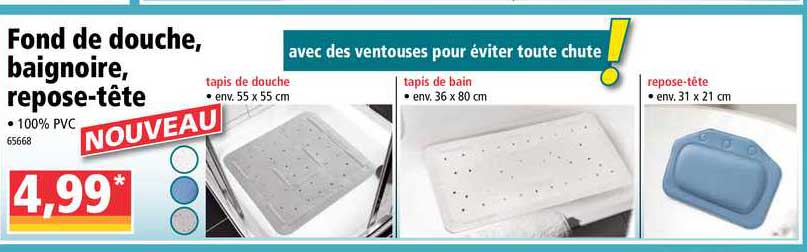 Fond De Douche Baignoire Repose Tête