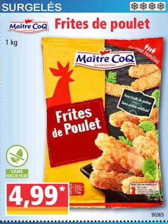 frites de poulet maître coq