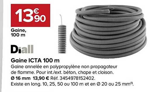 gaine icta 100 mètres diall