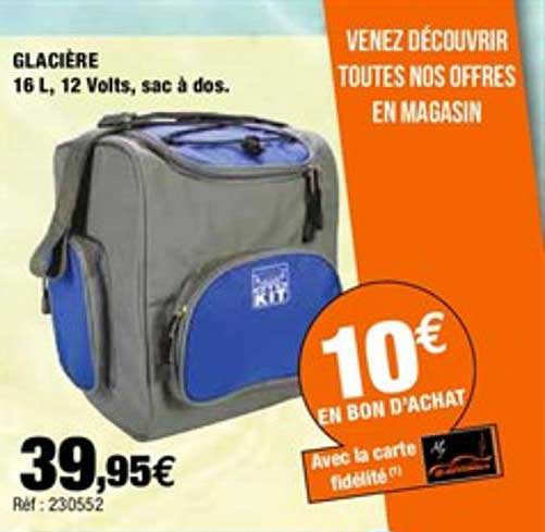 glacière 16 l 12 volts sac à dos