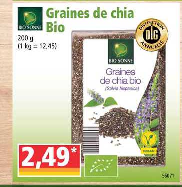 graines de chia bio bio sonne