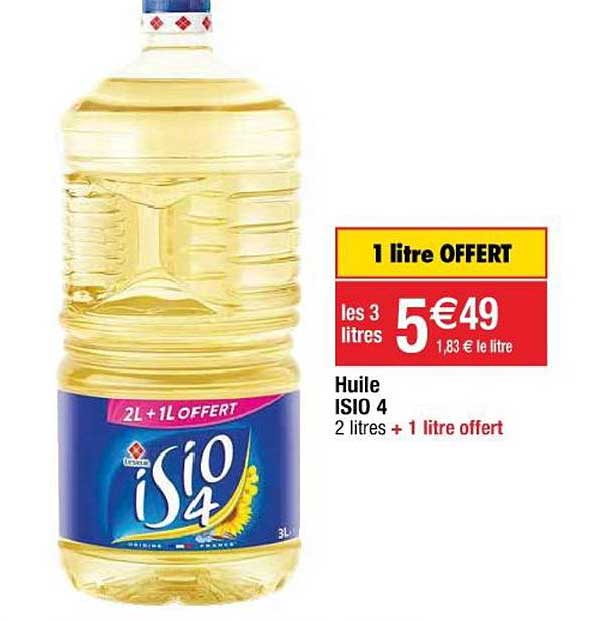 huile isio 4  2+1 offert