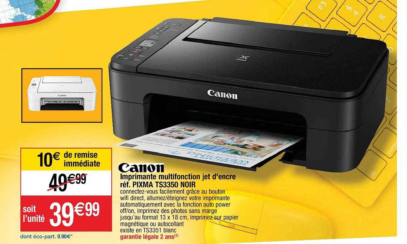 imprimante multifonction jet d'encre réf. pixma ts3350 noir canon