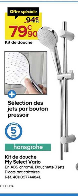 kit de douche my select vario hansgrohe