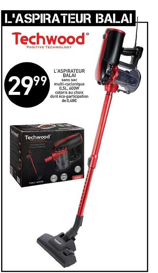 l'aspirateur balai techwood