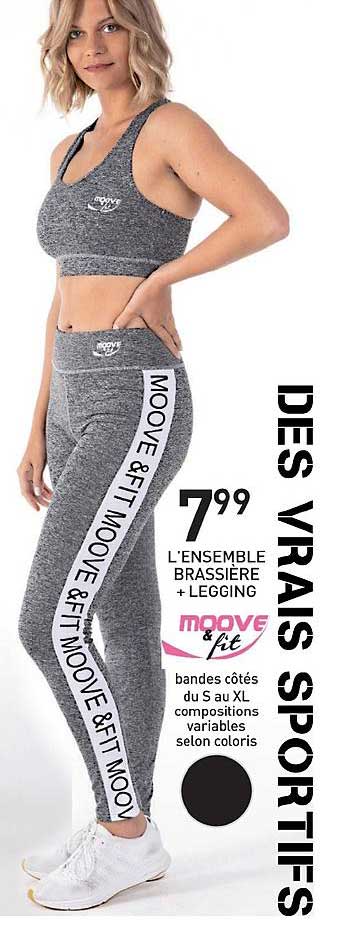 l'ensemble brassière + legging moove & fit