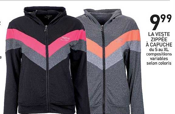 la veste zippée à capuche