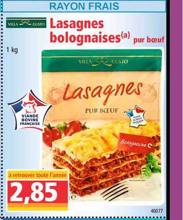 lasagnes bolognaises villa custo