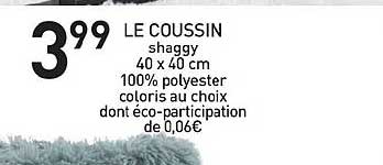 le coussin shaggy