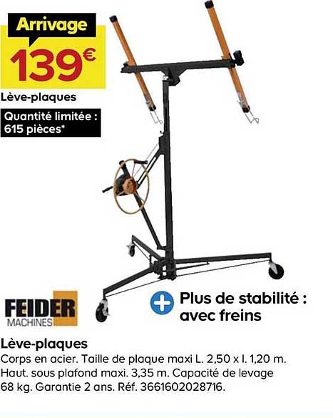 lève plaques feider