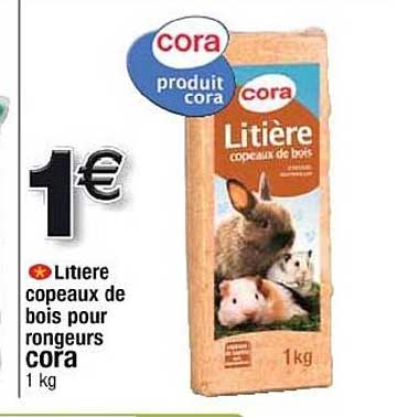 Litière Copeaux De Bois Pour Rongeur  Cora