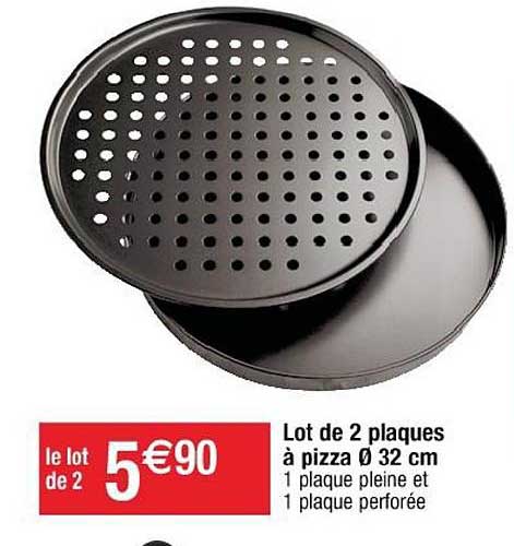 Lot De 2 Plaques à Pizza 32 Cm