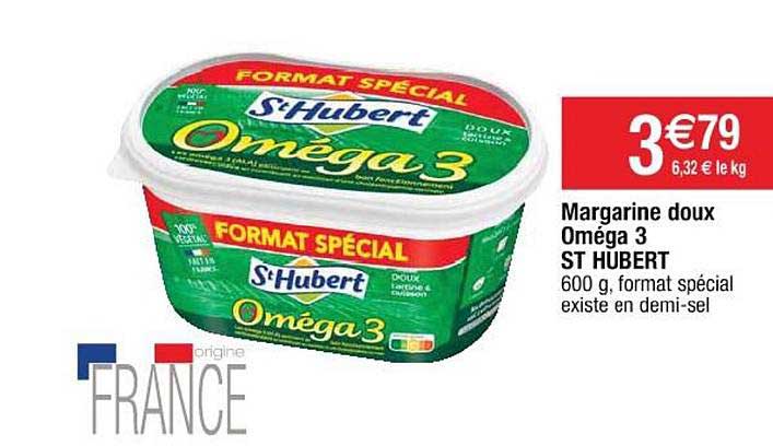 margarine doux oméga 3 st hubert
