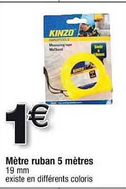 mètre ruban 5 mètres