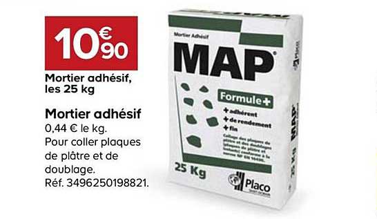 Mortier Adhésif Map 25 Kg