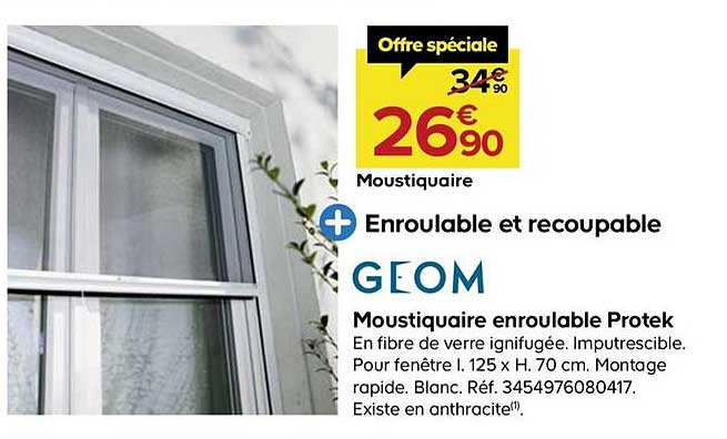 moustiquaire enroulable protek geom
