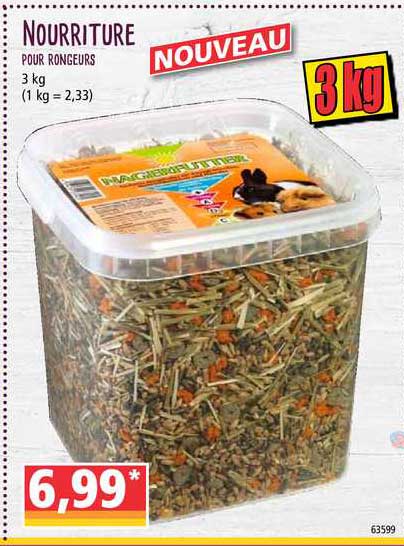 nourriture pour rongeurs