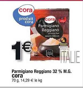 Parmigiano Reggiano 32% Mg Cora