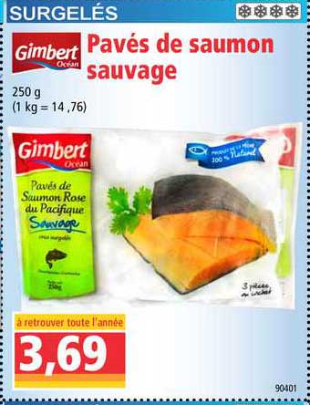 pavés de saumon sauvage gimbert