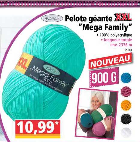pelote géante xxl mega family ellenor