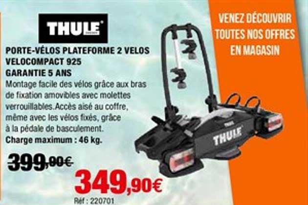 porte vélos plateforme 2 vélos vélocompact 925 thule