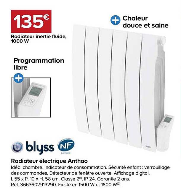 radiateur électrique anthao blyss
