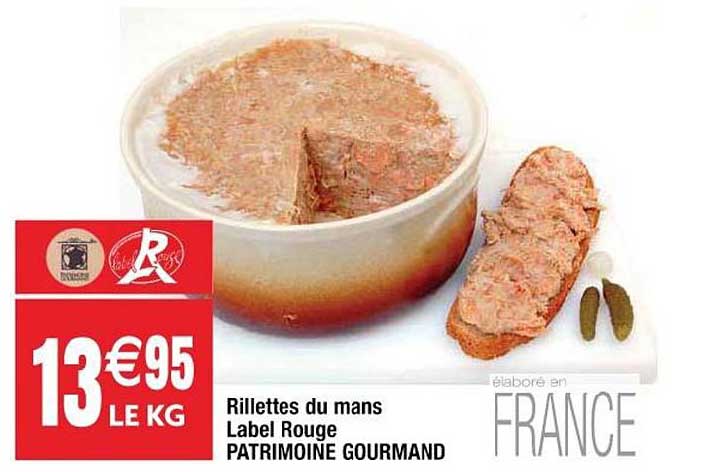 Rillettes Du Mans Label Rouge Patrimoine Gourmand