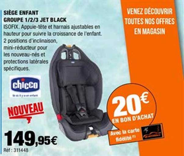 Siège Enfant Groupe 1 2 3 Jet Black
