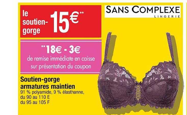 soutien gorge armatures maintien