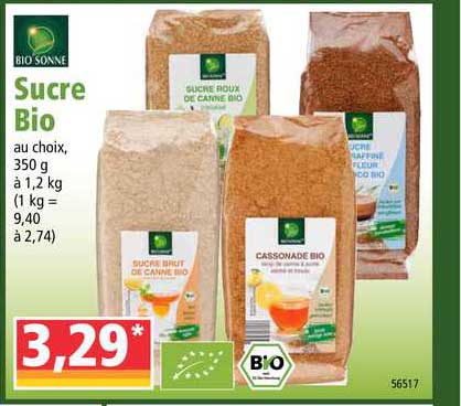 sucre bio bio sonne