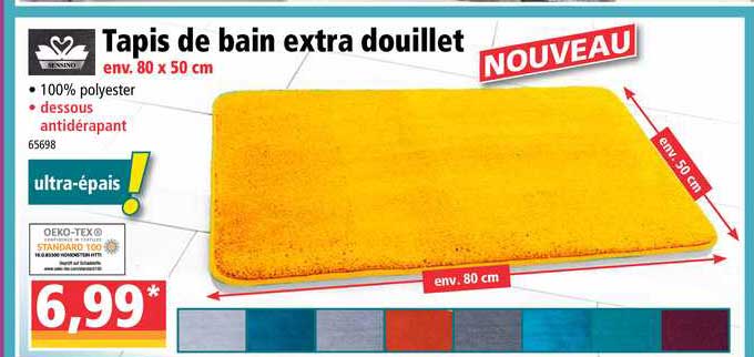 tapis de bain extra douillet