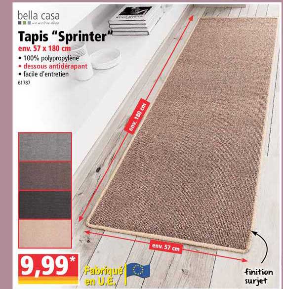 tapis sprinter bella casa