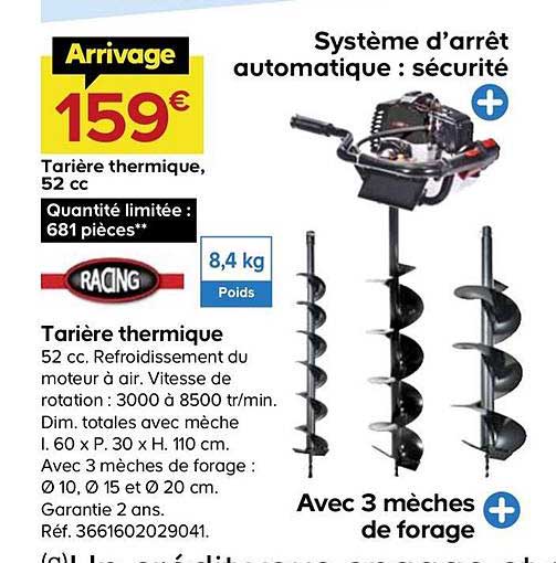 Tarière Thermique Racing