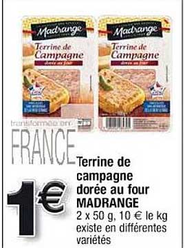 Terrine De Campagne Dorée Au Four Madrange