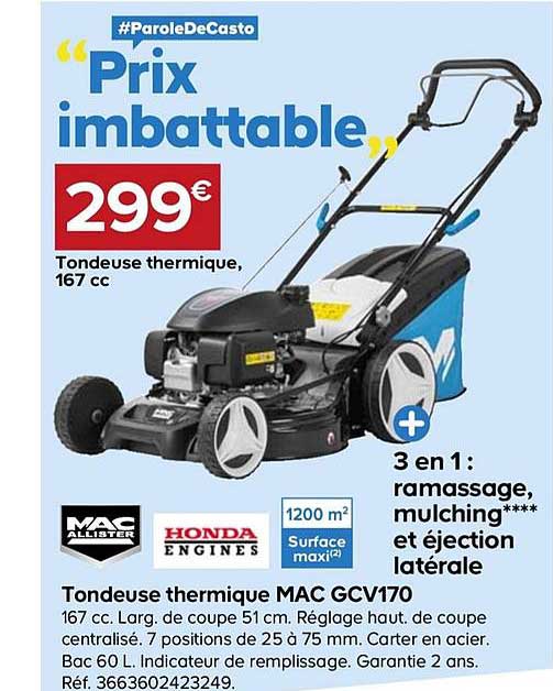 Tondeuse Thermique Mac Gcv170