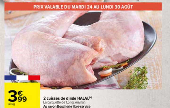 2 Cuisses De Dinde Halal