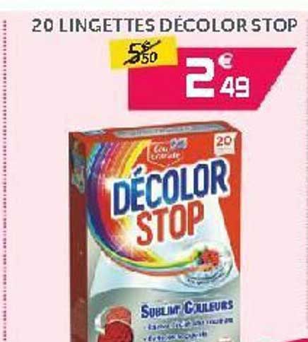 20 Lingettes Décolor Stop
