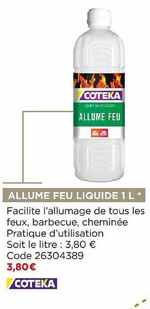 allume feu liquide 1 l