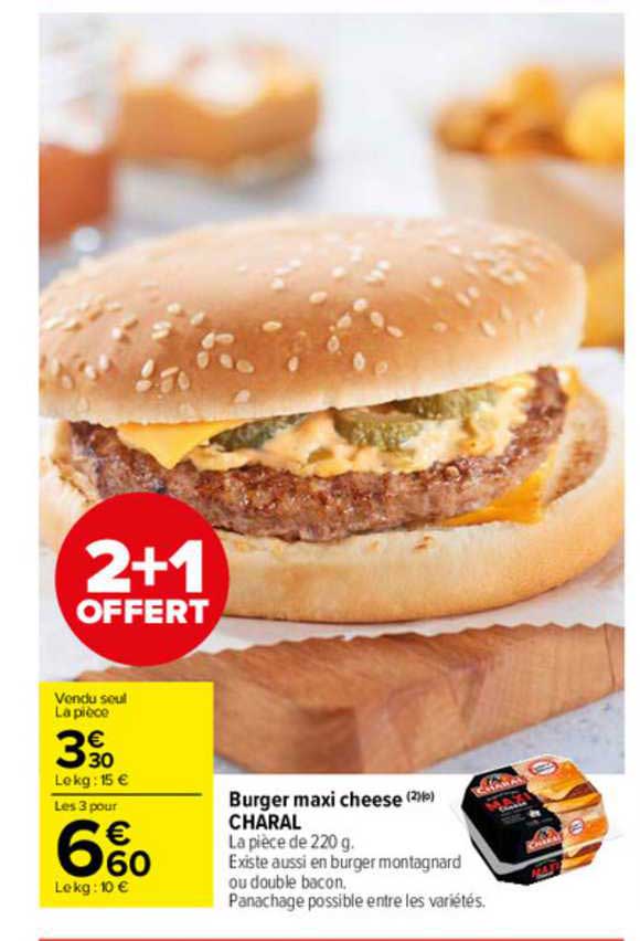Burger Maxi Cheese Charal