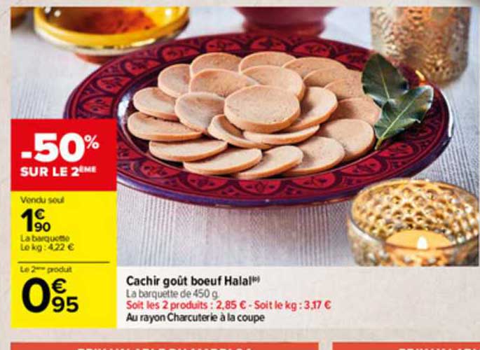 cachir goût bœuf halal