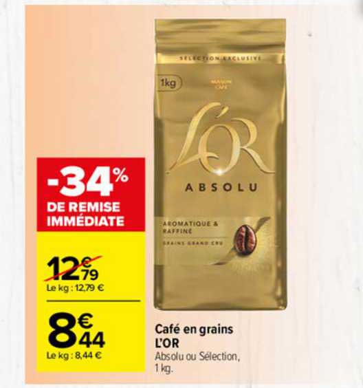 Café En Grains L'or